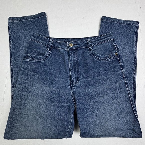 Yinghaodeda Straight Blue Jeans Womens 31‎ 100% Cotton Japan Glitter Embroidered - Picture 11 of 11